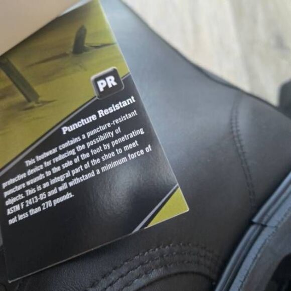 New Redwing 4473 Red Wing steel toe black work boots logger firefighter 8.5 mens - Picture 13 of 15